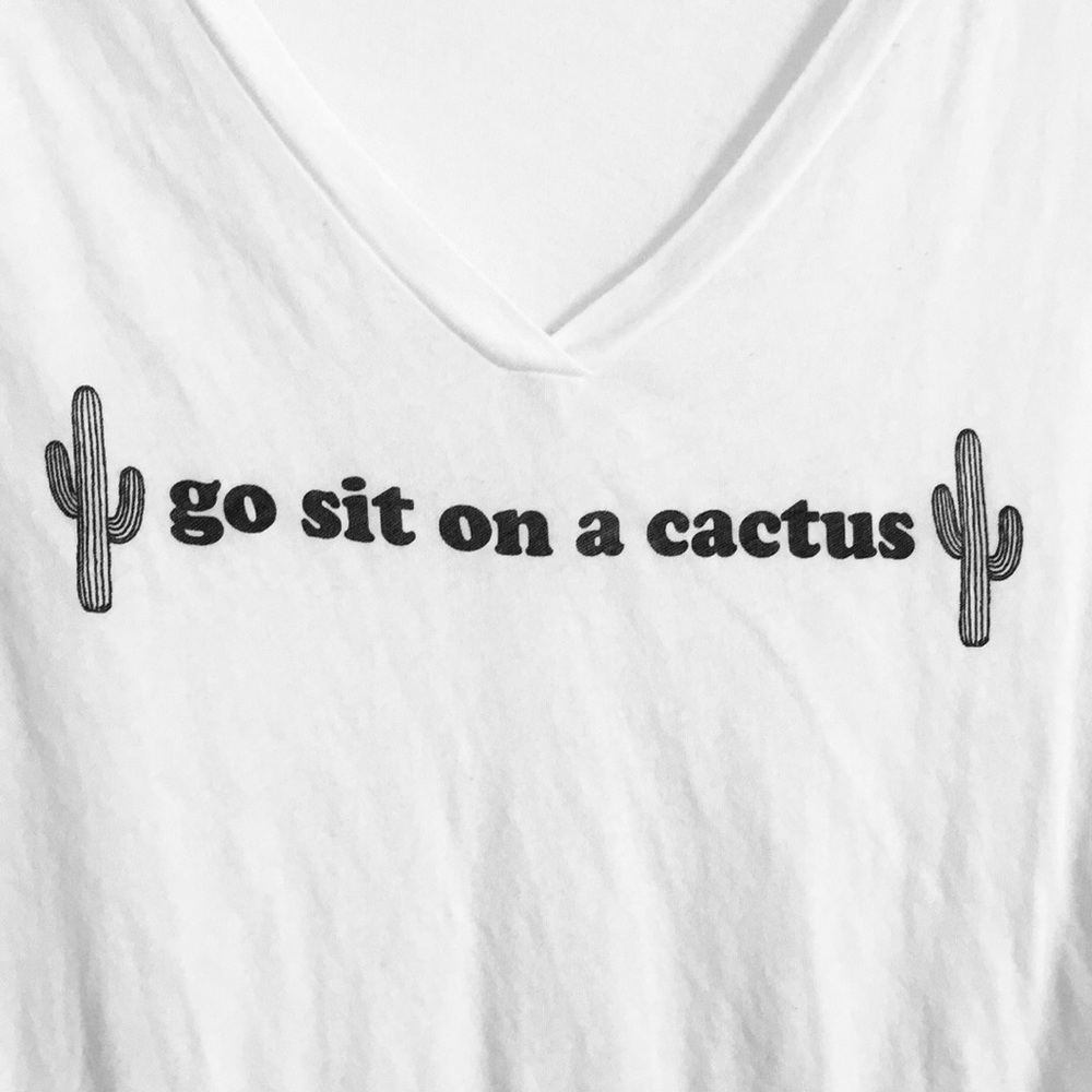 Wildfox Tee Go Sit On A Cactus🌵